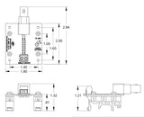 BNC 75 Ohm Breakout Board with DIN Clips