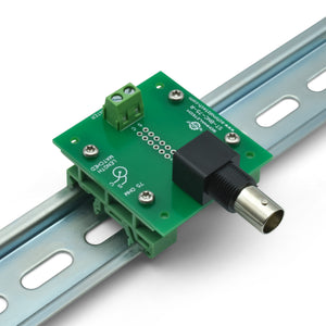 BNC 75 Ohm Breakout Board with DIN Clips