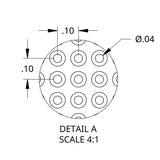 Drawing detail view of SchmalzTech ST-PERF-1-6