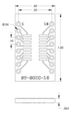 Mechanical drawing of ST-SOIC-16