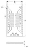 Mechanical drawing of ST-SOIC-28