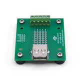 USB Type A Breakout Board with Rubber Feet